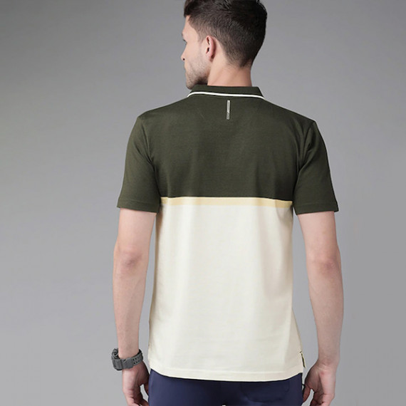 http://43.204.190.18/products/men-olive-green-yellow-colourblocked-polo-collar-active-fit-t-shirt