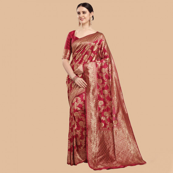 http://43.204.190.18/products/maroon-gold-ethnic-motifs-zari-silk-blend-banarasi-saree
